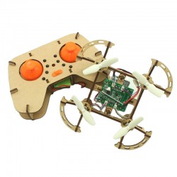 AIsmartlink School science education experiment remote control aircraft model training Wooden assembly DIY quadcopter Drone