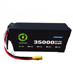 FPV Drone Battery 6S 21.6V 12S 43.2V 14S 24S 35000mah 5C FPV Lipo Semi-Solid State Drone Battery Pack multicapacity customizable