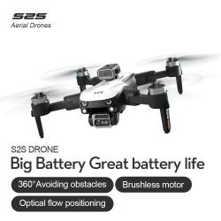 2024 New S2S Mini Drone Profesional 8K HD Camera Fly 25Min Obstacle Avoidance Brushless Foldable Quadcopter Optical Flow RC Dron