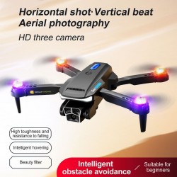 S82 folding drone triple lens Optical Flow obstacle avoidance aircraft air drone altitude hold gesture video aerial photography